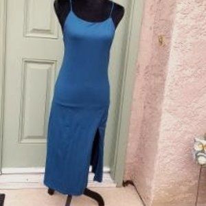 NWT Lover + Friends Teal Slip Dress with Spaghetti Straps - Size Small